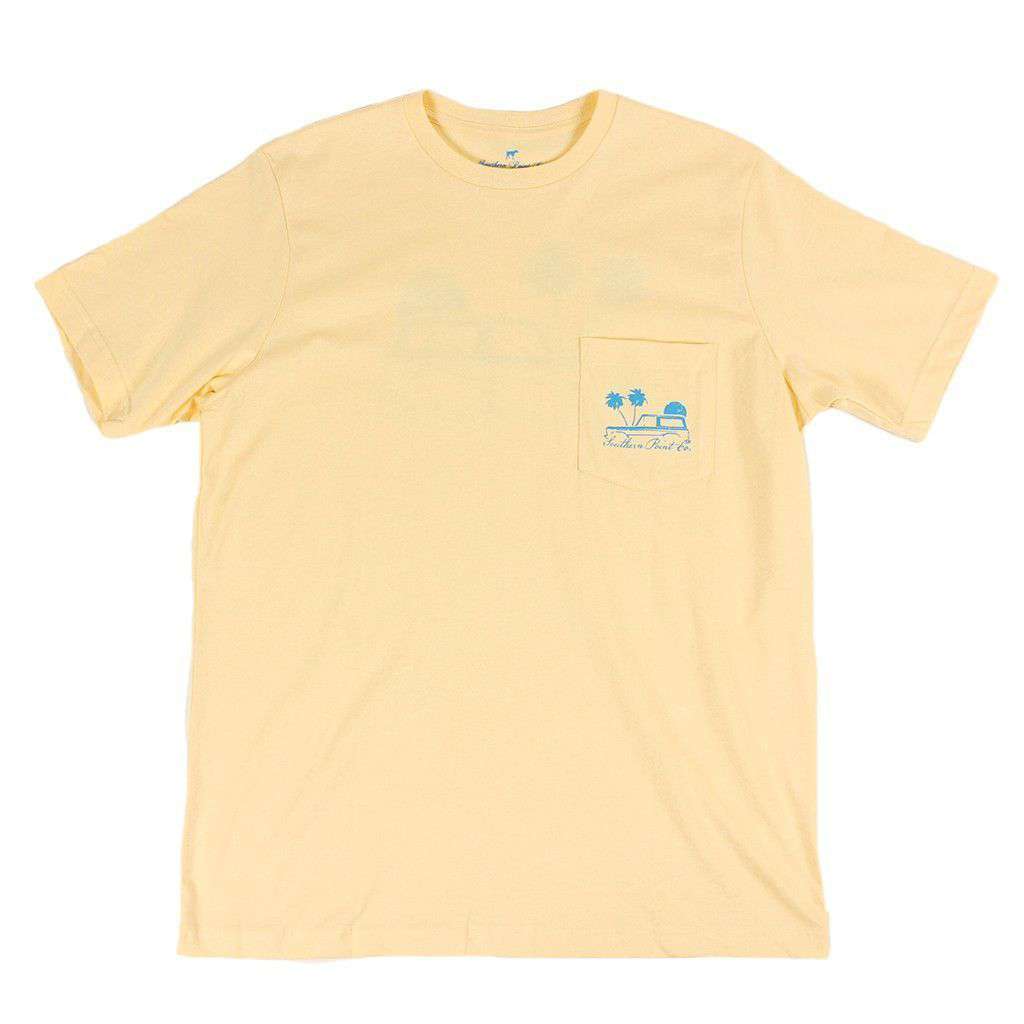Beach Cruiser Tee in Sunlight Yellow by Southern Point Co. - Country Club Prep