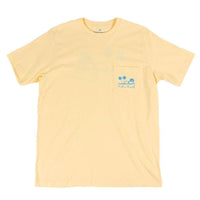 Beach Cruiser Tee in Sunlight Yellow by Southern Point Co. - Country Club Prep