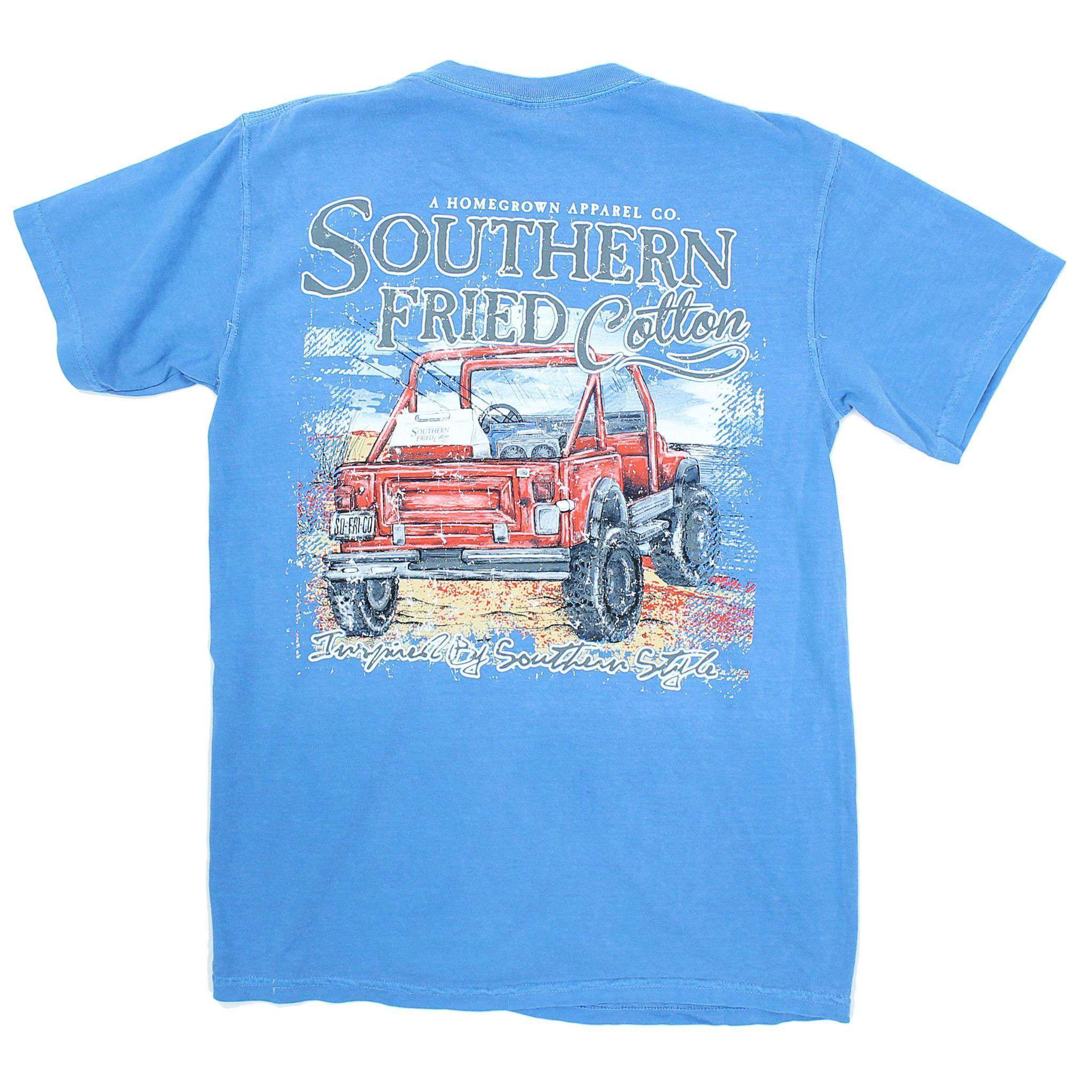 Beach Cruisin' Tee Shirt in Royal Caribbean by Southern Fried Cotton - Country Club Prep