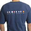 Beach T-Shirt in Navy with Signal Flag by Castaway Clothing - Country Club Prep