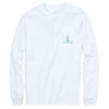 Beachside Catamarans Long Sleeve T-Shirt in Classic White by Southern Tide - Country Club Prep