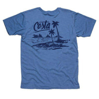 Beachside Tee in Royal Heather Blue by Costa Del Mar - Country Club Prep