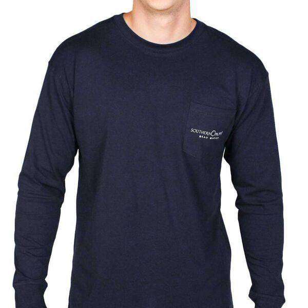 Beau Basics Long Sleeve Tee Shirt in Navy by Southern Proper - Country Club Prep