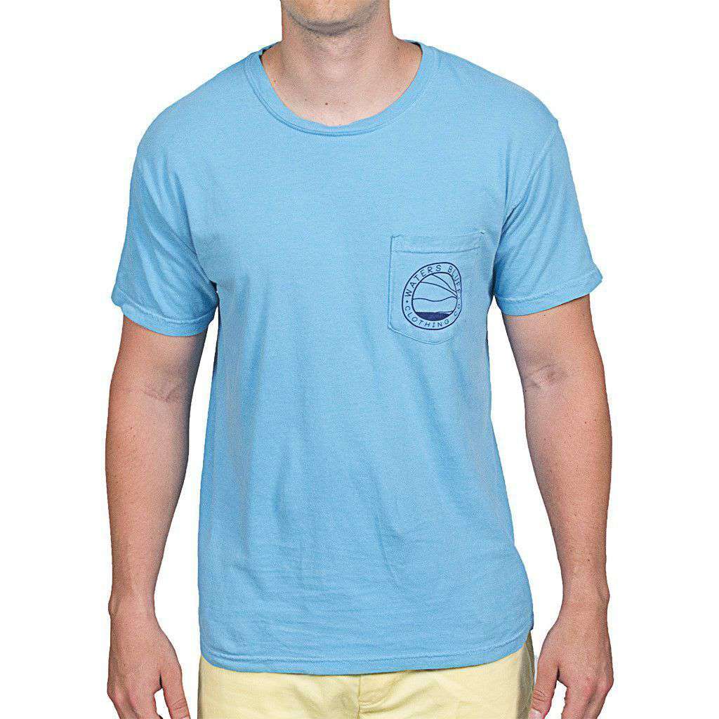 Big Air Tee Shirt in Sapphire by Waters Bluff - Country Club Prep