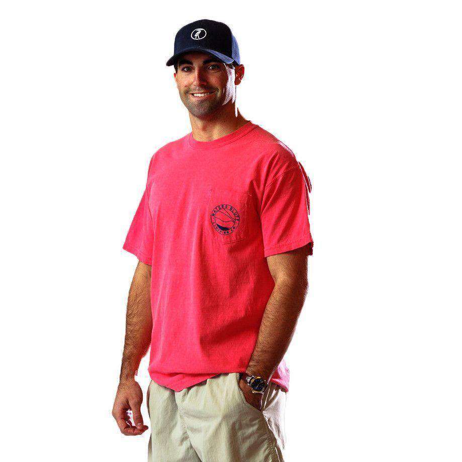 Big Air Tee Shirt in Watermelon Red by Waters Bluff - Country Club Prep