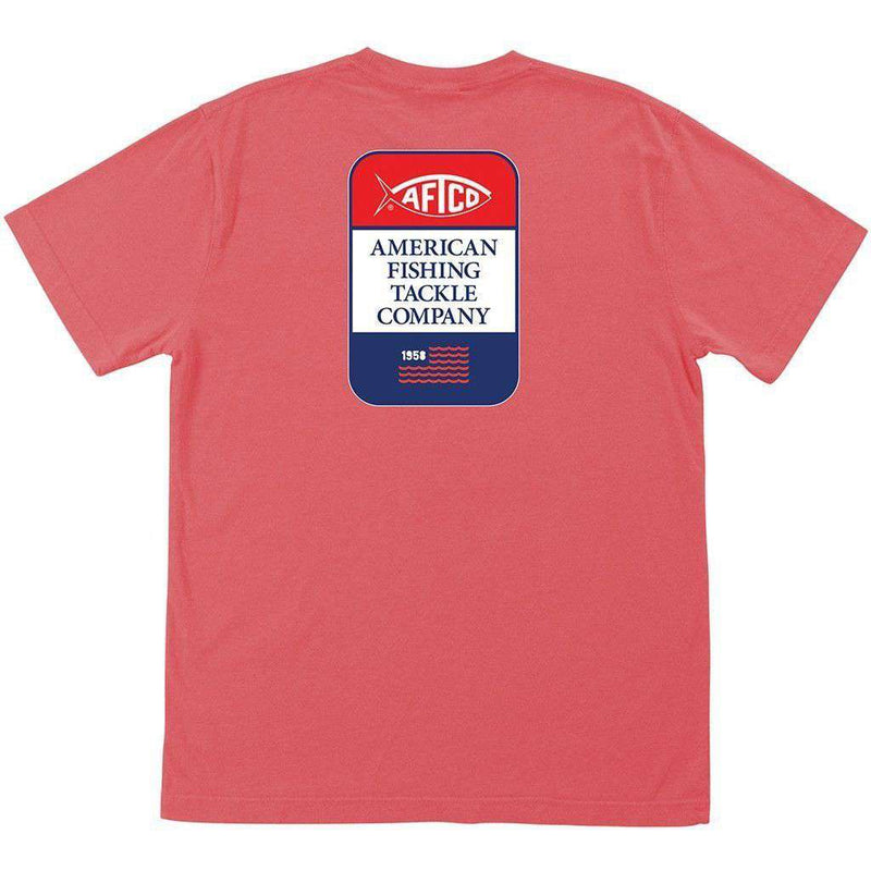 AFTCO Big Blue Pocket Tee Shirt in Vintage Sunset Red – Country