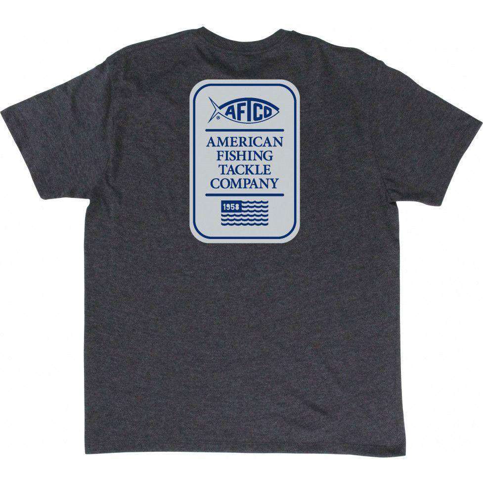 Big Boy Tee Shirt in Charcoal Heather by AFTCO - Country Club Prep