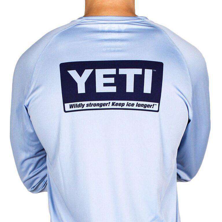 Billboard Long Sleeve Sun Shirt in Carolina Blue by YETI - Country Club Prep