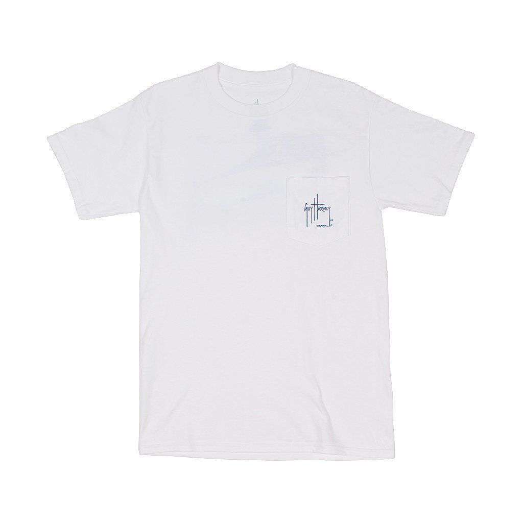 Black Magic Tee in White by Guy Harvey - Country Club Prep