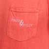 Blue Crab Tee in Neon Orange by Fripp & Folly - Country Club Prep