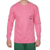 Bluff Horizon Long Sleeve Tee Shirt in Crunchberry by Waters Bluff - Country Club Prep