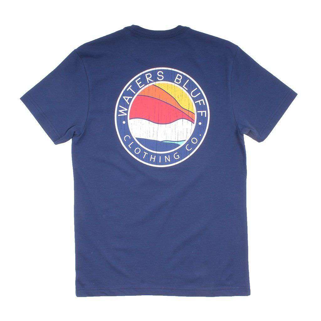 Bluff Horizon Tee in Navy by Waters Bluff - Country Club Prep