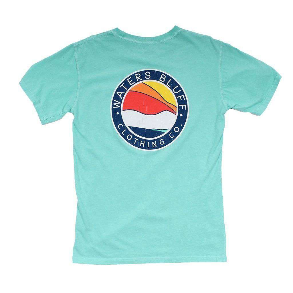 Bluff Horizon Tee Shirt in Chalky Mint by Waters Bluff - Country Club Prep