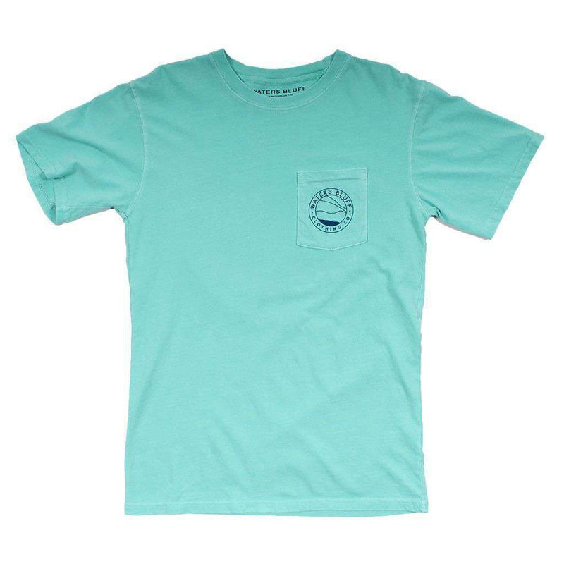 Bluff Horizon Tee Shirt in Chalky Mint by Waters Bluff - Country Club Prep