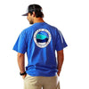 Bluff Horizon Tee Shirt in Flo Blue by Waters Bluff - Country Club Prep