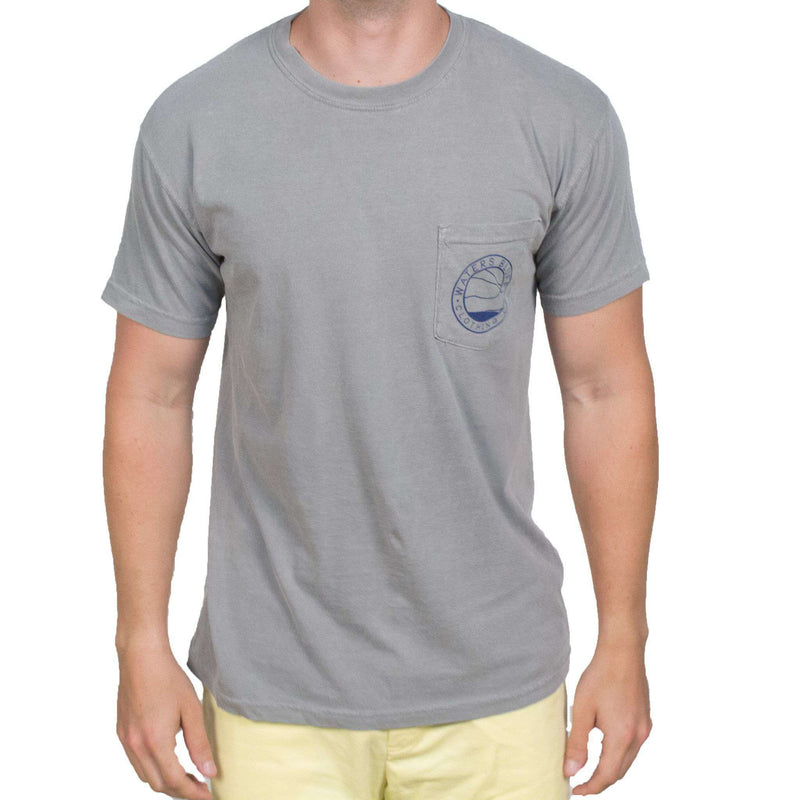 Bluff Horizon Tee Shirt in Grey by Waters Bluff - Country Club Prep