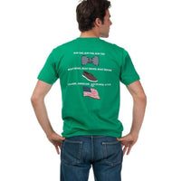 Boat Shoes, Bow Ties and America Tee Shirt in Green by Anchored Style - Country Club Prep