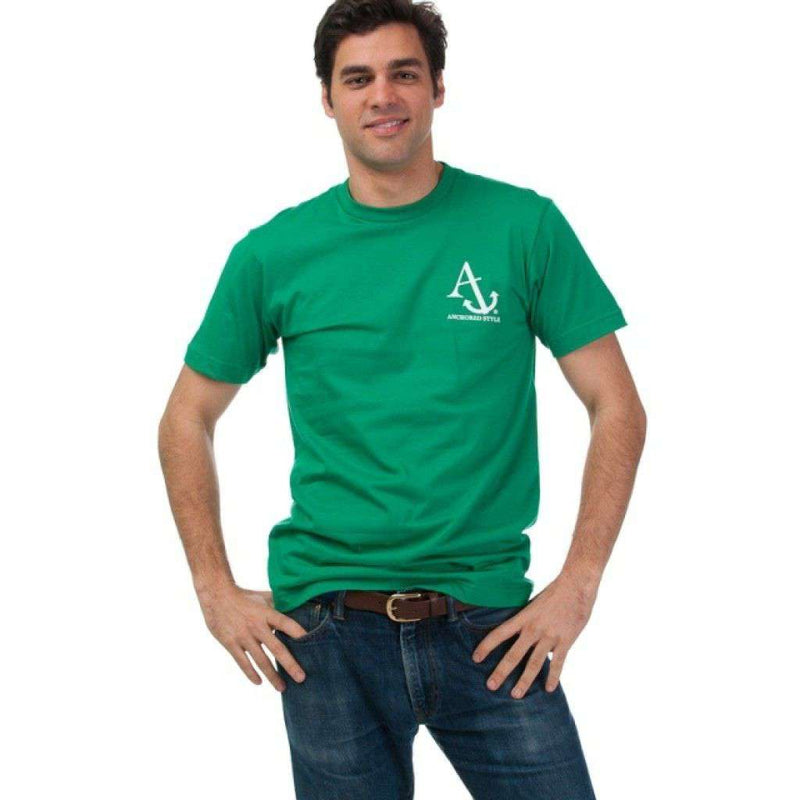 Boat Shoes, Bow Ties and America Tee Shirt in Green by Anchored Style - Country Club Prep