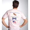 Boat Shoes, Bow Ties and America Tee Shirt in Light Pink by Anchored Style - Country Club Prep