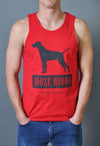 Booze Hound Tank Top in Red by Rowdy Gentleman - Country Club Prep
