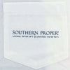 Born and Bred Tee in White by Southern Proper - Country Club Prep
