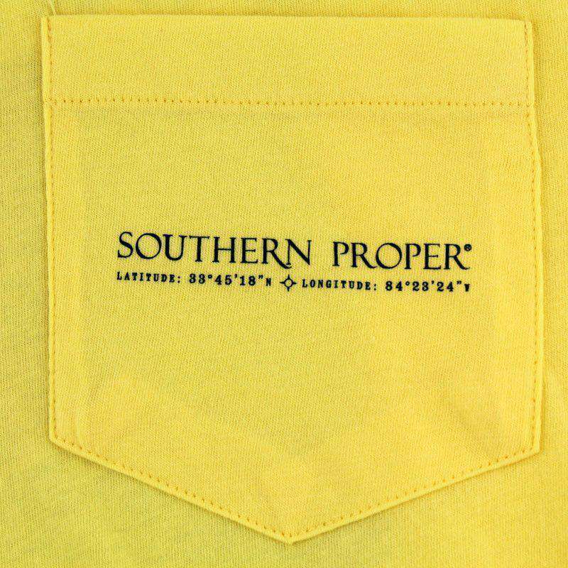 Born and Bred Tee in Yellow by Southern Proper - Country Club Prep