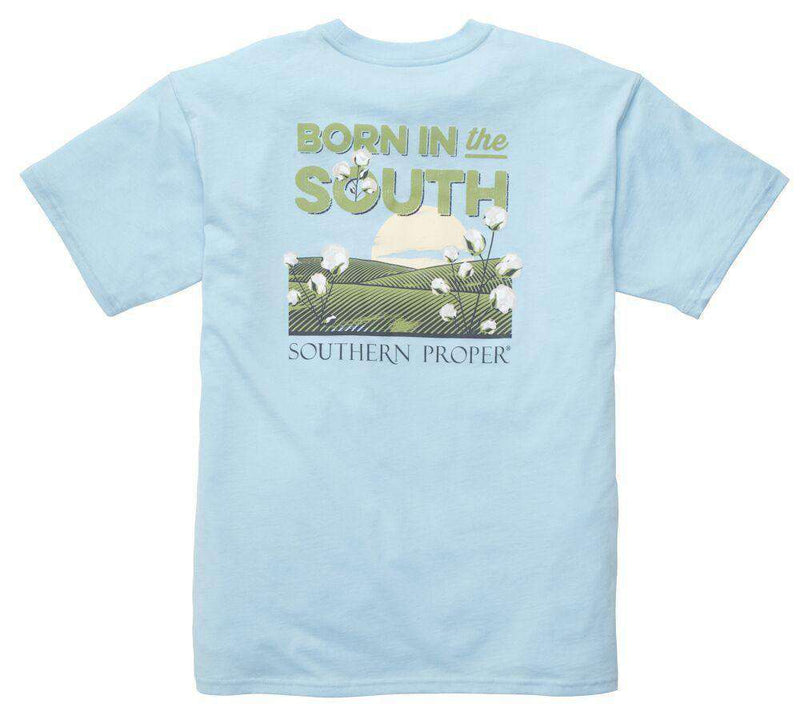 Born in the South Tee in Sky Blue by Southern Proper - Country Club Prep