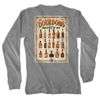 Bourbons of the South Long Sleeve Tee in Grey by Live Oak - Country Club Prep