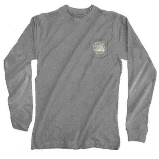 Bourbons of the South Long Sleeve Tee in Grey by Live Oak - Country Club Prep