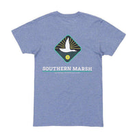 Branding Collection - Flying Duck Tee in Washed Slate by Southern Marsh - Country Club Prep