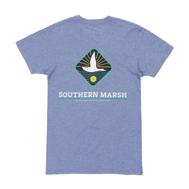 Branding Collection - Flying Duck Tee in Washed Slate by Southern Marsh - Country Club Prep