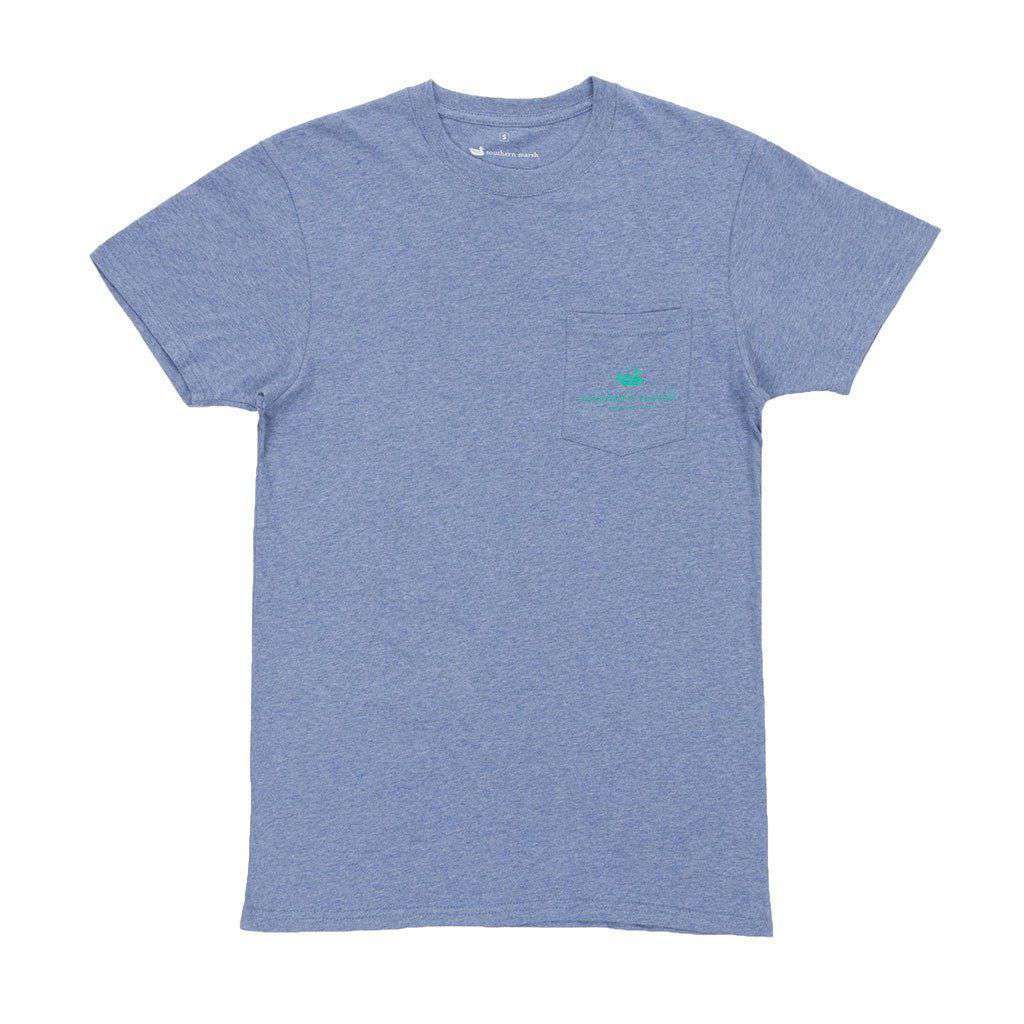 Branding Collection - Flying Duck Tee in Washed Slate by Southern Marsh - Country Club Prep