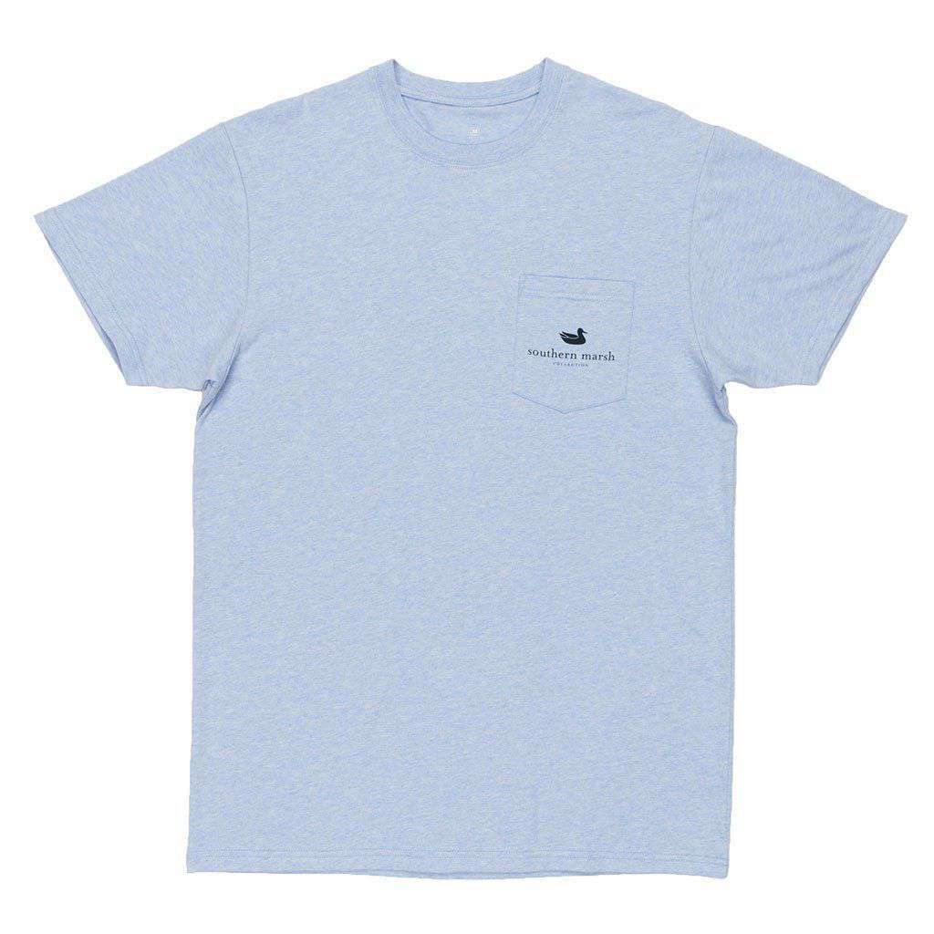 Branding Collection - Hunting Dog Tee in Washed Sky Blue by Southern Marsh - Country Club Prep