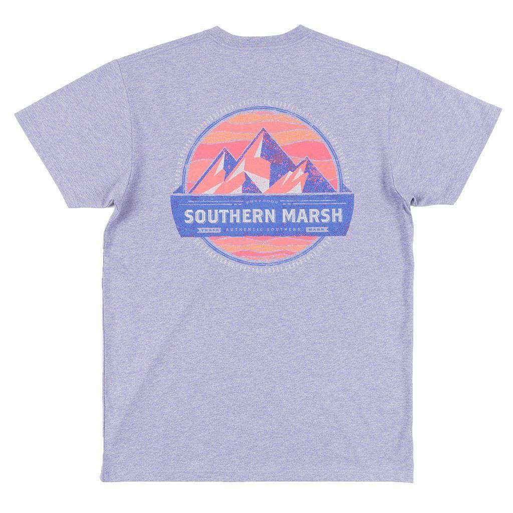 Branding Collection - Summit Tee in Washed Berry by Southern Marsh - Country Club Prep