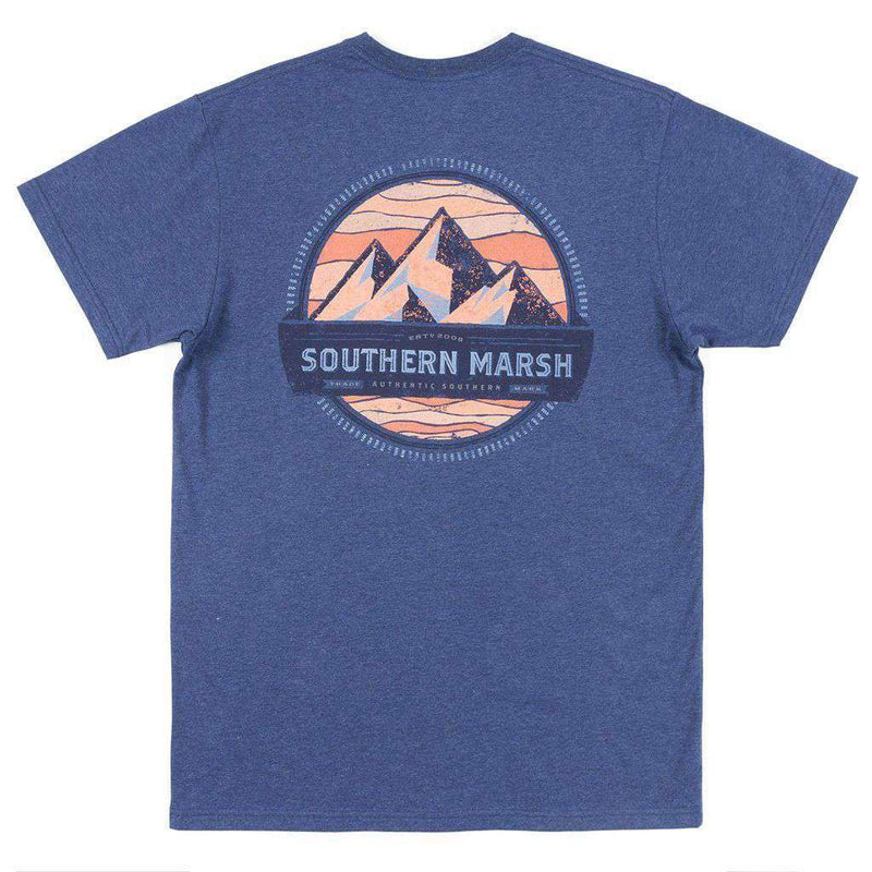 Southern Marsh Branding Collection - Summit Tee in Washed Navy ...