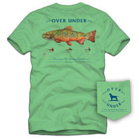 Brook Trout Tee in Bermuda Green by Over Under Clothing - Country Club Prep