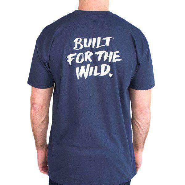 Built for the Wild Short Sleeve Tee in Navy by YETI - Country Club Prep