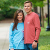 Cahaba Shield Long Sleeve Tee Shirt in Dusty Cedar by The Southern Shirt Co. - Country Club Prep