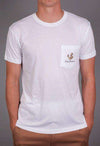 CAMO: America's Away Colors Short Sleeve Pocket Tee in White by Rowdy Gentleman - Country Club Prep