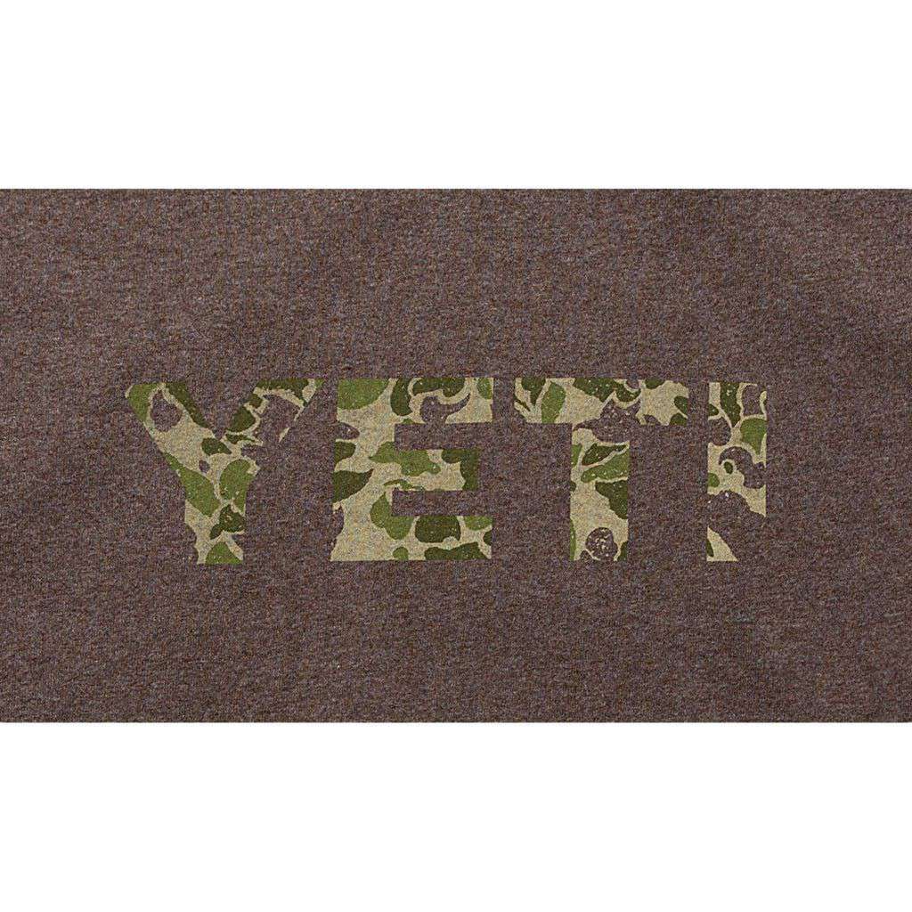 Camo Logo Tee in Vintage Brown by YETI - Country Club Prep