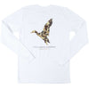 Camo Mallard Long Sleeve Tee in White by Collared Greens - Country Club Prep