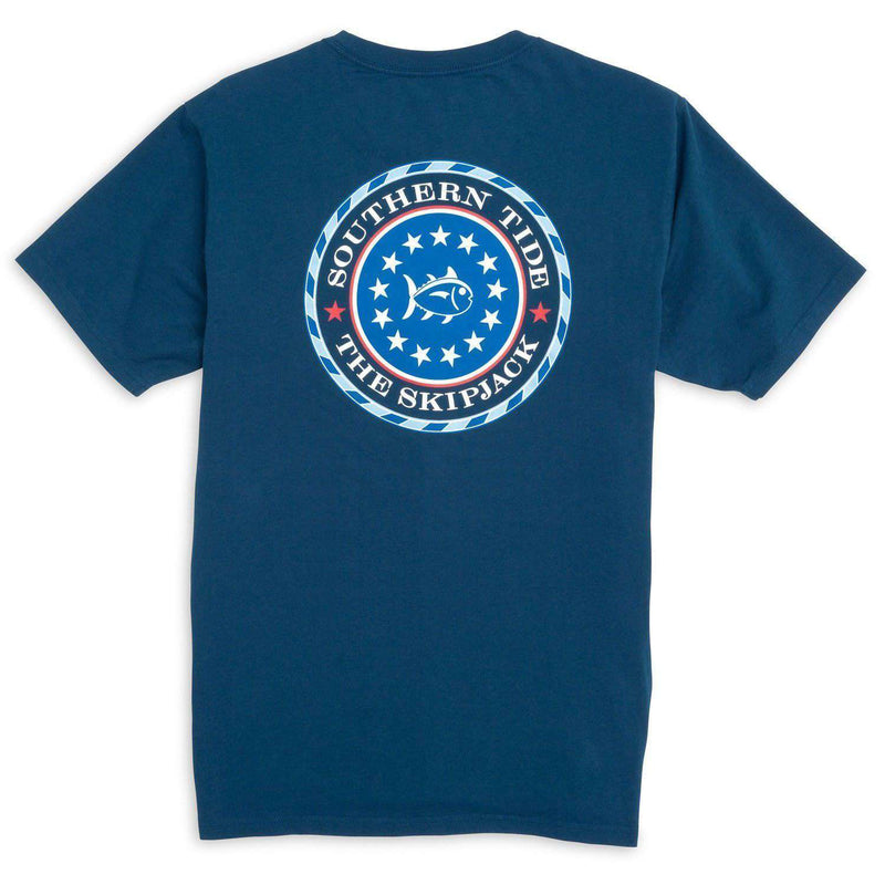 Capital Tee Shirt in Yacht Blue by Southern Tide - Country Club Prep