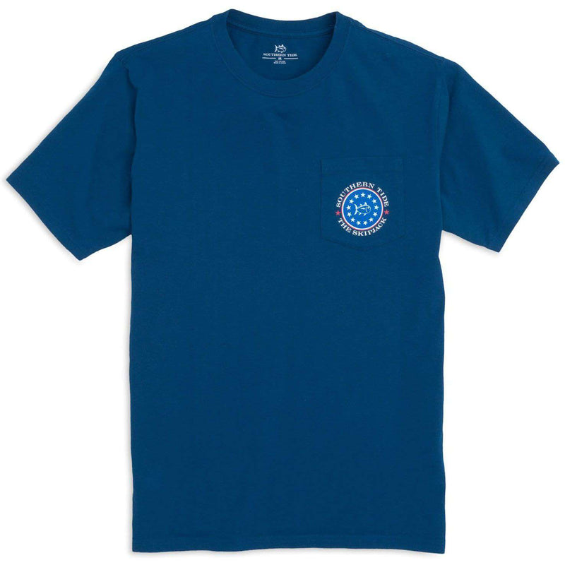 Southern Tide Capital Tee Shirt in Yacht Blue – Country Club Prep