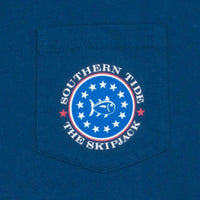 Capital Tee Shirt in Yacht Blue by Southern Tide - Country Club Prep