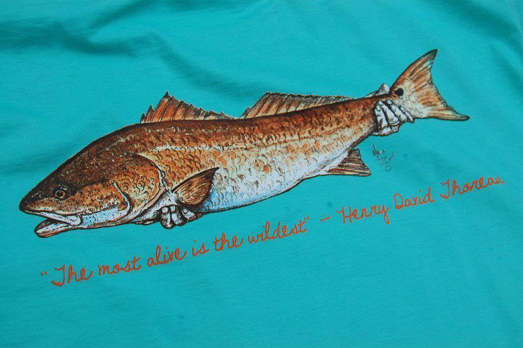 Catch and Release Pocket Tee in Seagrass Green by Atlantic Drift - Country Club Prep