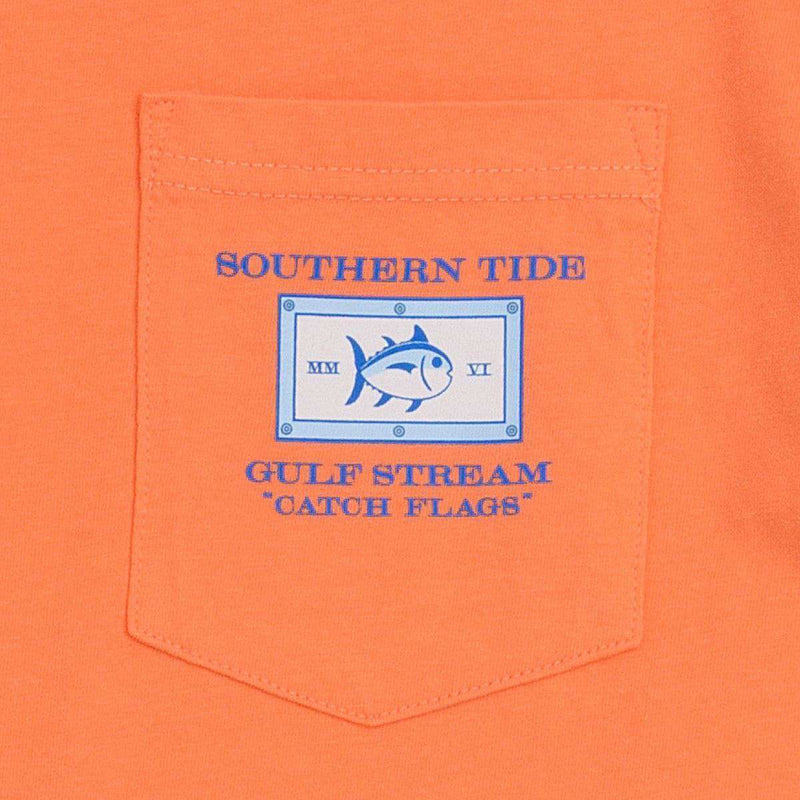 Catch Flags II Tee-Shirt in Caribbean Estate Orange by Southern Tide - Country Club Prep