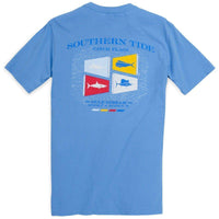 Catch Flags II Tee-Shirt in Cool Water Blue by Southern Tide - Country Club Prep