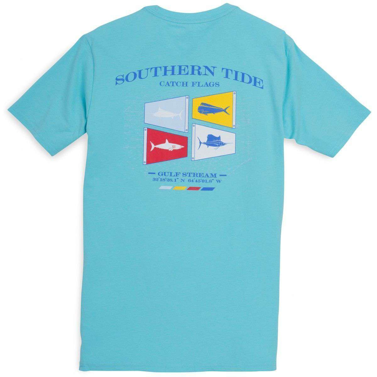 Catch Flags II Tee-Shirt in Crystal Blue by Southern Tide - Country Club Prep