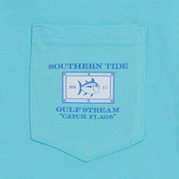 Catch Flags II Tee-Shirt in Crystal Blue by Southern Tide - Country Club Prep