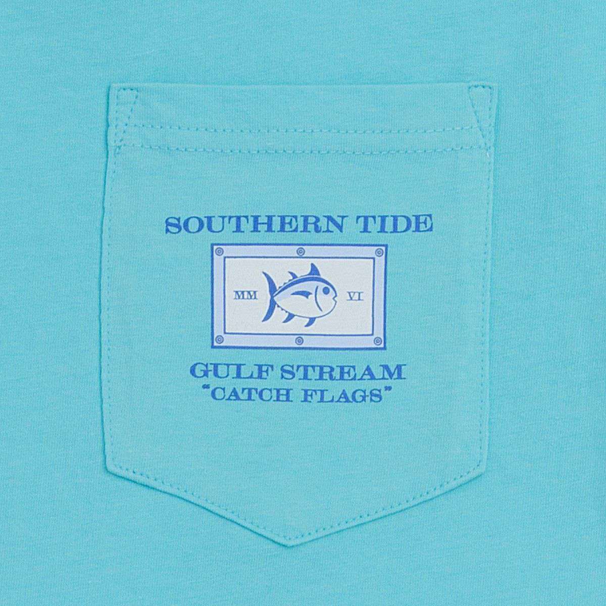 Catch Flags II Tee-Shirt in Crystal Blue by Southern Tide - Country Club Prep